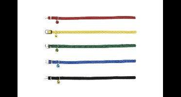 Beeztees kattenhalsbandje elastisch met bel Zwart