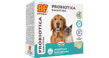 BF Petfood Probiotica Darmflora Tabletten Hond/Kat 100 stuks