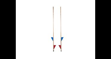 Stelten hout met gekleurde voetsteun set