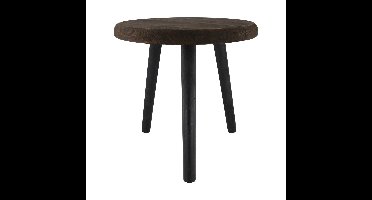 Bijzettafel paulowniahout Ø38xh38cm