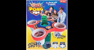 Pong Hero spel met 4 ballen en 4 bekers