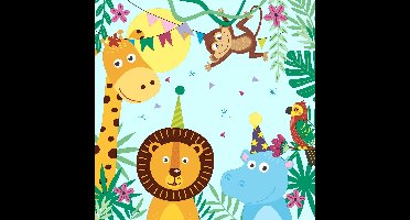Duni Servetten Party Animals 33x33cm