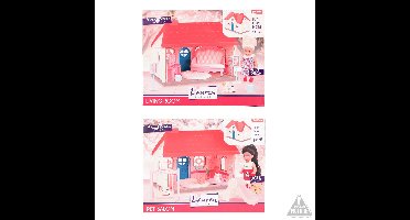 Toi-Toys LAUREN Speelset poppenhuis 13cm