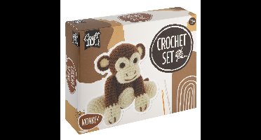 Craft ID Haakpakket aap 15x9x13,5 cm