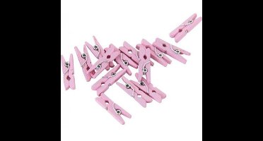 Miniknijpers pakje a 24 stuks roze