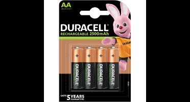 Duracell Batterij OPLAADBAAR 4xAA 1,2V