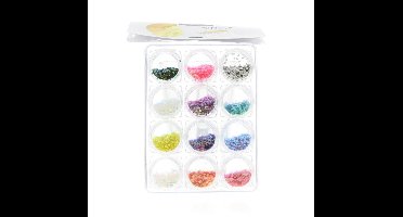 Sibel Nails Accessoire Art Glitter Nail Art 12x0,5 6gr