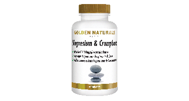 Golden Naturals Supplementen Magnesium & Crampbark Tabletten Bloedcirculatie 60 Tab