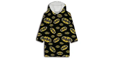 Batman hoodie poncho zwart maat XS - L - polyester