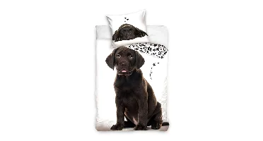 Dekbedovertrek hond - 140 x 200 cm - 60 x 70 cm
