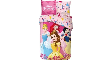 Disney Princess dekbedovertrek 140x200cm, 65x65 cm