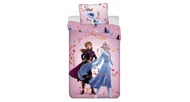 Disney Frozen Dekbedovertrek Magisch- 140 x 200 cm - Katoen - 50x 70cm
