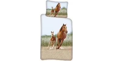 Sweet Horse Dekbedovertrek paarden - 100 x 140 cm
