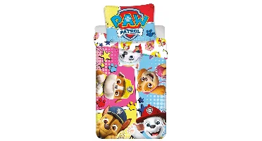 PAW Patrol Dekbedovertrek Comic 140 x 200 cm - 70 x 90 cm