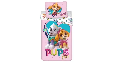 Paw Patrol peuterdekbedovertrek - pups rules 100 X 135 Cm Katoen