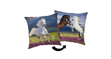 Paarden sierkussen 40 x 40 cm