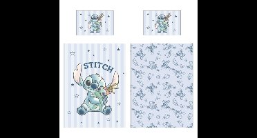 Lilo and Stitch Peuterdekbedovertrek lightblue - 100 x 140 cm - 40 x 60 cm - Katoen