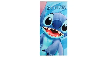 Lilo en Stitch strandlaken Big Smile Close-up Fas sneldrogend 70 x 140 cm - polyester