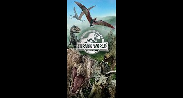 Jurassic World strandlaken 70 x 140 cm - katoen