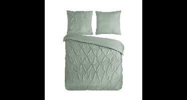 Pure Dekbedovertrek "Elegance" - Groen - (200x220 cm) - 100% Polyester