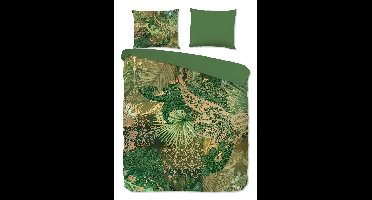 Pure Dekbedovertrek "Louise" - Groen - (200x220 cm) - 100% Polyester