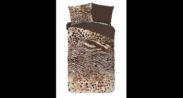 Pure Dekbedovertrek "Skins" - Bruin - (140x220 cm) - 100% Polyester