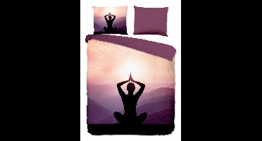 Pure Dekbedovertrek "Yoga" - Paars - (200x220 cm) - 100% Polyester
