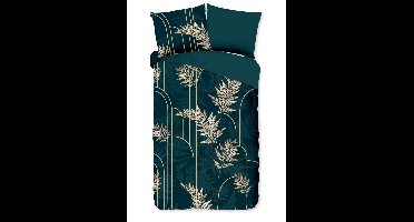 Pure Dekbedovertrek "Malak" - Groen - (140x220 cm) - 100% Polyester