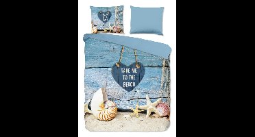 Pure Dekbedovertrek "Beach" - Multi - (200x220 cm) - 100% Polyester