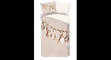 Pure Dekbedovertrek "Ibiza" - Bruin - (140x220 cm) - 100% Polyester