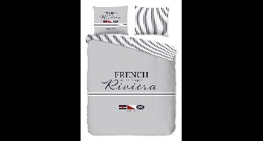 Pure Dekbedovertrek "French" - Grijs - (200x220 cm) - 100% Polyester