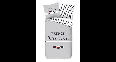Pure Dekbedovertrek "French" - Grijs - (155x220 cm) - 100% Polyester