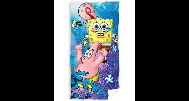 Spongebob strandlaken Gary 70 x 140 cm - katoen