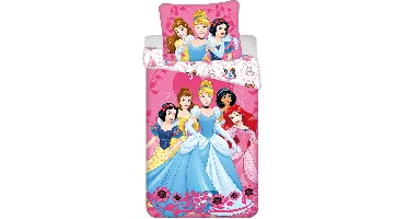 Disney Princess Dekbedovertrek roze - 140 x 200 cm