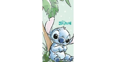 Stitch strandlaken groen 70 x 140 cm Katoen