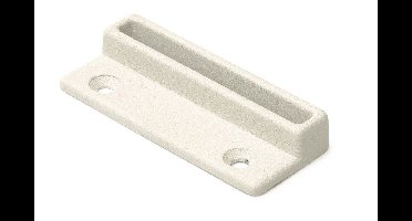 Raamboomplaatje 74x30 mm wit epoxy