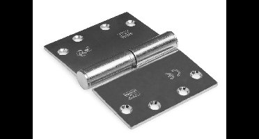 Kogelstiftpaumelle / rechte hoeken / 89x125 mm / links / staal verzinkt / SKG ***®