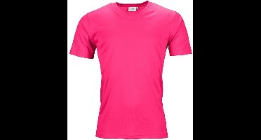 Fusible Systems - Heren Actief James and Nicholson T-Shirt met V-Hals (Roze)