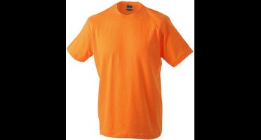 James and Nicholson - Unisex Medium T-Shirt met Ronde Hals (Licht Oranje)