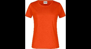 James And Nicholson Dames/dames Ronde Hals Basic T-Shirt (Oranje)