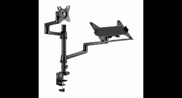 Gembird - Monitorarm voor bureau - 17-32 inch - Zwart - Ergonomisch - 360° Rotatie