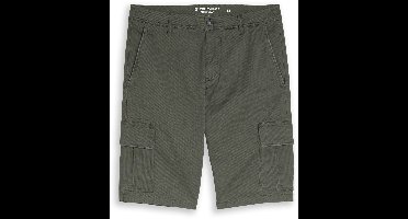 Tom Tailor - TTSLIM cargoshorts - Maat 32 - khaki mini geometric print