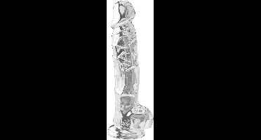 Transparante Dildo TPE 22,5 cm