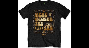 The Beatles - Here Comes The Sun Heren T-shirt - M - Zwart