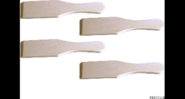 2 x S/4 - Gourmetspatels - Hout (8 stuks)