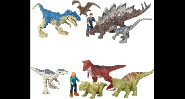 Jurassic World Mini figuren - 4 cm groot - 5 verschillende figuren