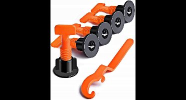 Tegels nivelleringssysteem: 200 clips, 200 wiggen, 4 tangen