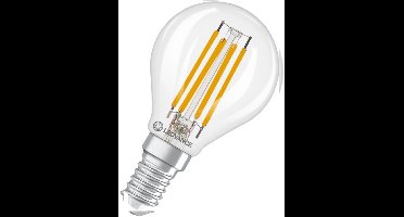 Ledvance LED Filament Kogellamp E14 - 3.4W 470lm 2700K 230V - Ø45mm - Dimbaar - 10 stuks - Geschikt voor woonkamer, restaurants, decoratie - 10 stuks