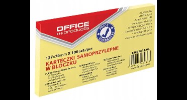 Blocjes Zelfklevende Notitieblaadjes Geel 127x76mm - 100 Vel