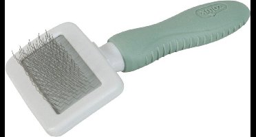 Zolux Rodent Slickerborstel - Vachtborstel - 13.7x6x137 mm Groen Wit